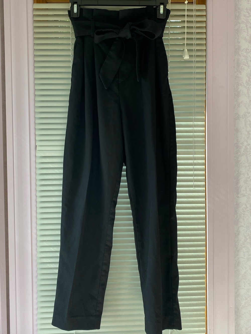 H & M Black Pants with Bow Tie